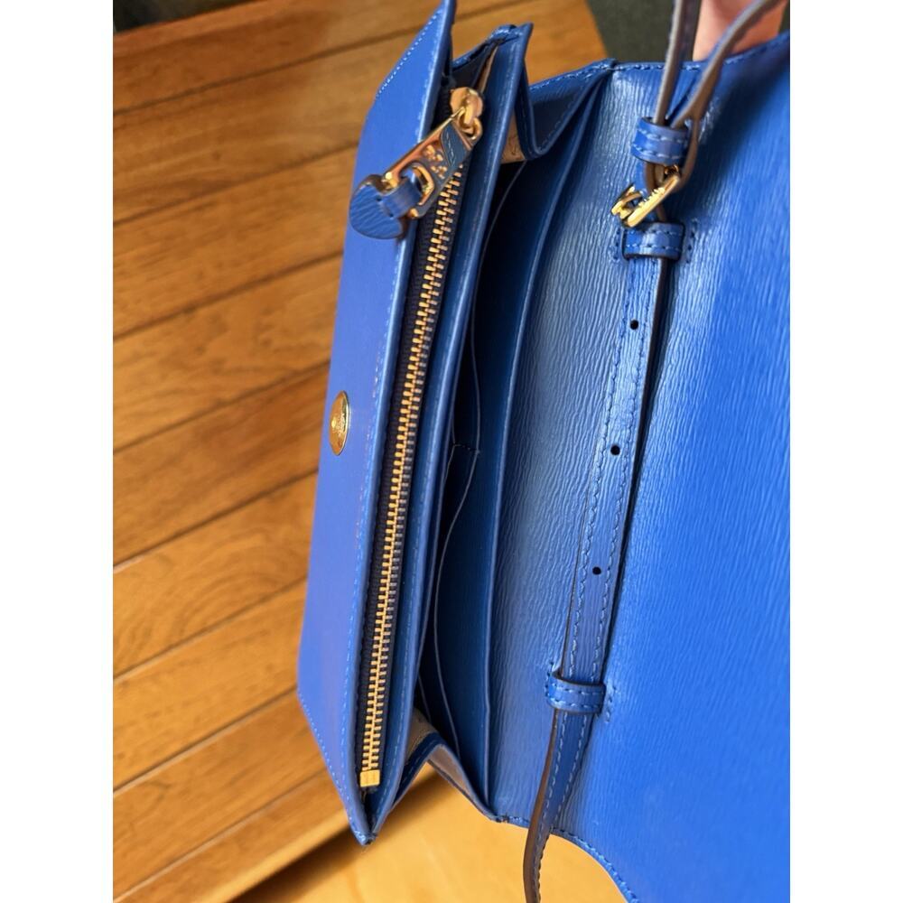 LAUREN RALPH LAUREN - NEWBURY - KAELYN - Blue Mist Mini Cross-Body Handbag Purse - Picture 4 of 4